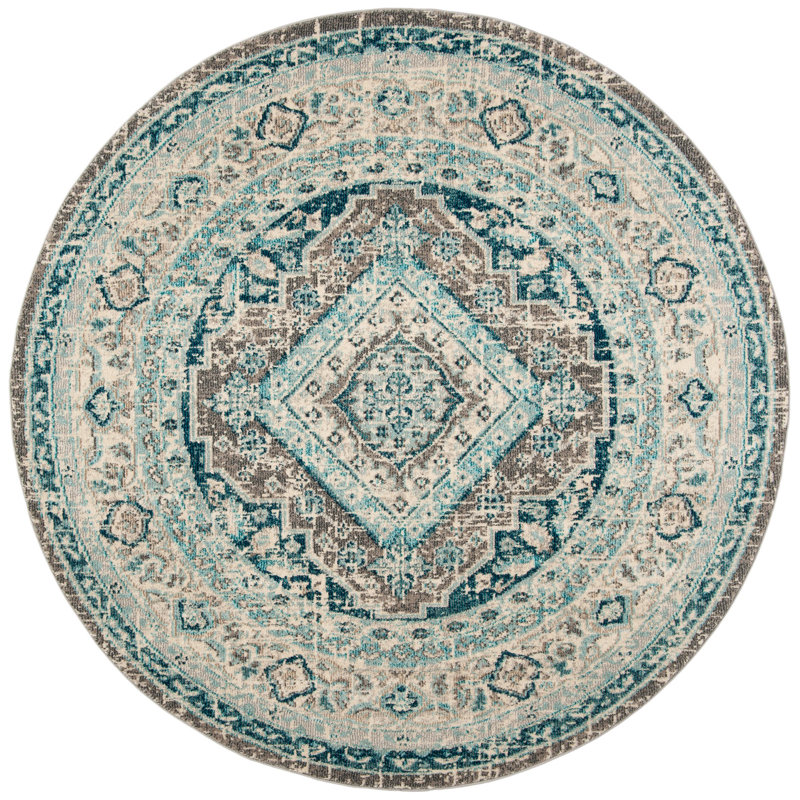 Dostie 100 Performance Oriental Rug, Round 6'7"