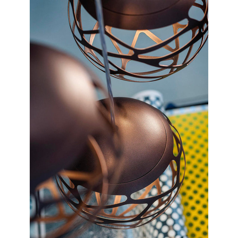 Lodes Kelly Cluster Suspension Lamp Line-V, Coppery Bronze