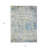 3' X 5' Blue Gray And Green Abstract Washable Indoor Outdoor Area Rug