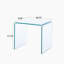 Table d'appoint et table de bout en verre trempé transparent trempé transparent