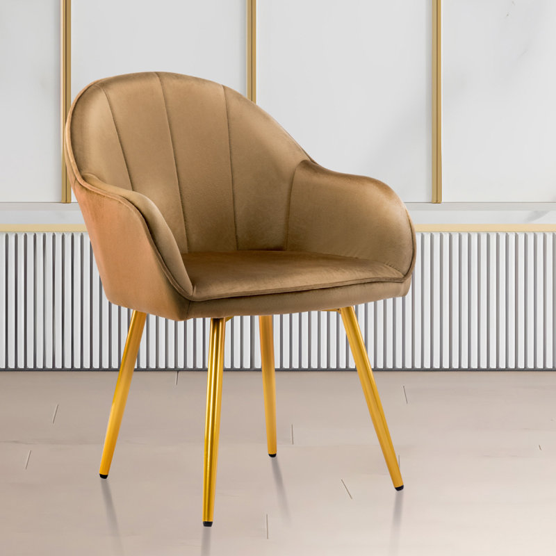 Isaiah Upholstered Dining Chair, Champagne