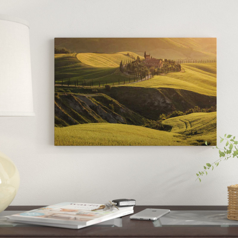 «Spring in Tuscany VII» par Daniel Kordan, reproduction de photo sur toile tendue, H 12 po x l 18 po x P 1,5 po, Toile tendue