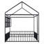Structure de lit en métal avec clôture et tablettes-240690255-240690248