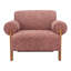  Chaise avec accoudoirs recouverte de cuivre tissé