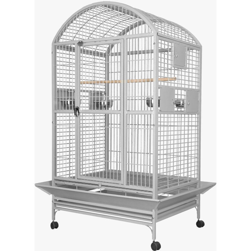 Large Dome top cage White by A&E, Pure White