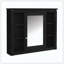 Armoire à pharmacie murale à miroir 6 tablettes ouvertes-121088142