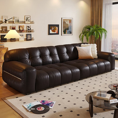  Coussin modulaire en cuir véritable