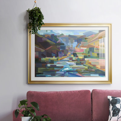 Pièces de canyon de Yakima encadrées sur papier