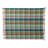 Plaid Woven Cotton Throw With Pattern And Fringe