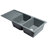 45.69'' L Double Bowl Granite Kitchen Sink-36903830