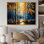 «Path Into the Yellow Forest III», reproduction sur toile