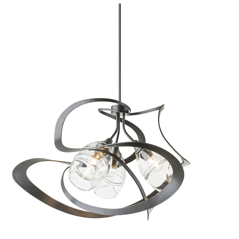 Nest 3 - Light Unique/Statement Novelty Chandelier, Dark Smoke, 22.2" - 64.2"