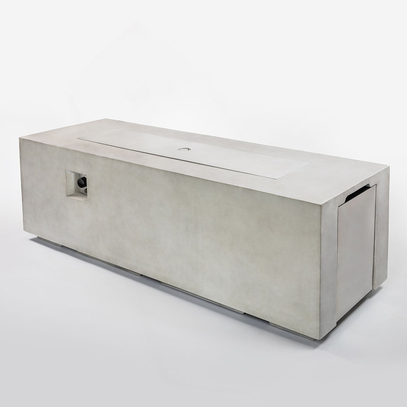 70Inch Concrete Large Fire Pit Table
