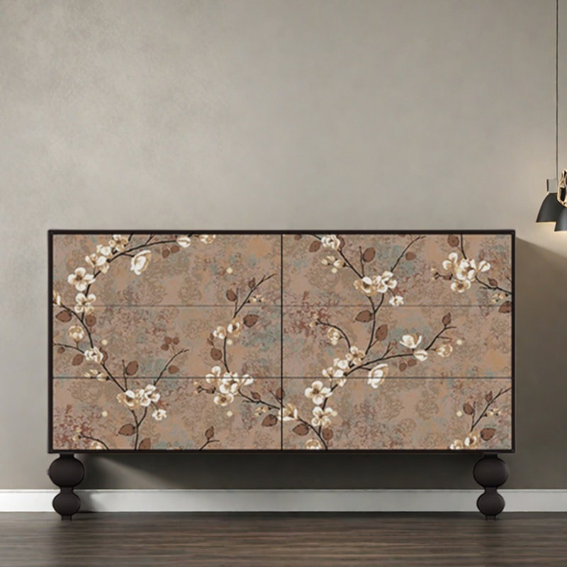 Modern Six-Drawer Sideboard Accent Chest
