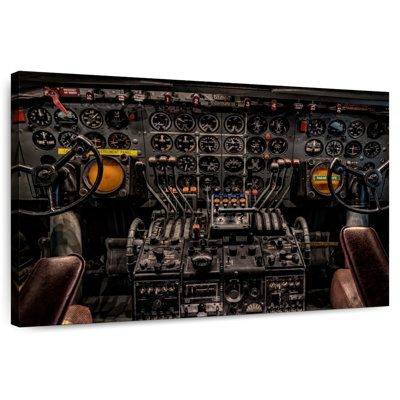Mehar Vintage Airplane Flight Deck
