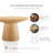 Astromeritis 29"W Round Pedestal Coffee Table-1642925522-1642925521
