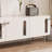 Combinaison meuble télé de style crème avec table basse