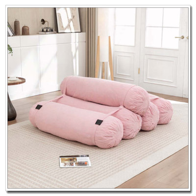 Chaise de plancher ajustable, canapé en velours côtelé avec sangles réglables
