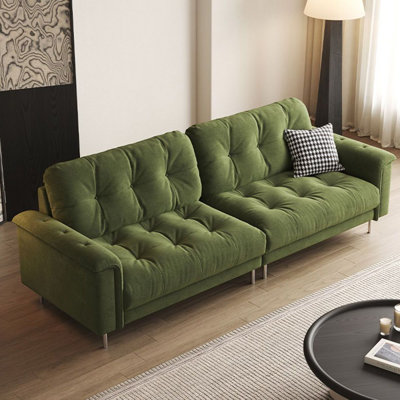 Green Polyester Modular Sofa