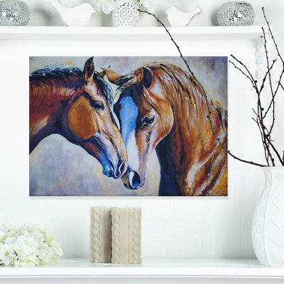 " Brown Amorous Horses "