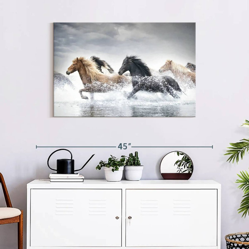 Brampt Horse Run III, 24" H x 36" W