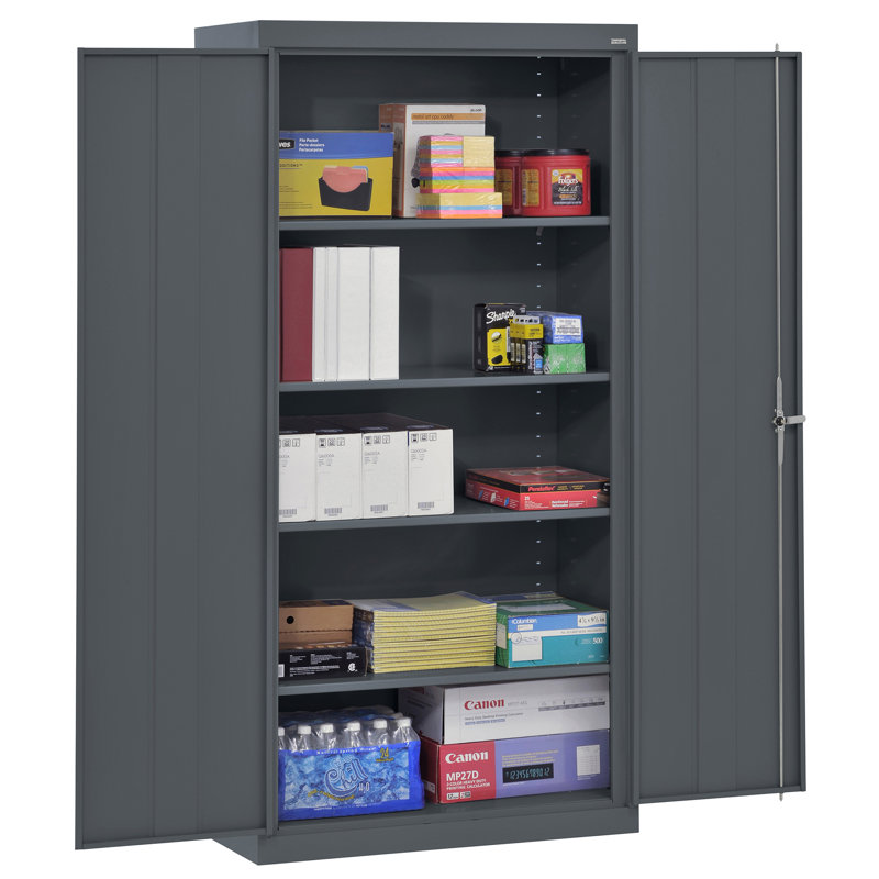 Classic Series 36'' Wide 5 - Shelf Storage Cabinet, Charcoal