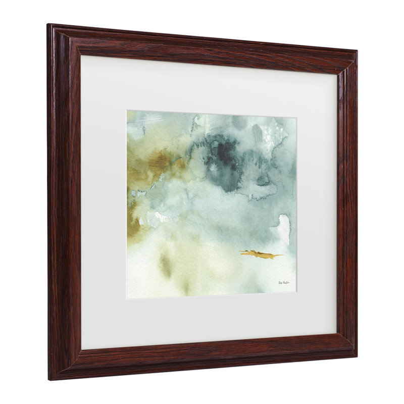 Lisa Audits «My Greenhouse Abstract IV», art encadré mat, H 18,75 po x l 18,75 po x P 0,75 po, Brun