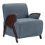 Fauteuil d'appoint rembourré moderne de 27 po de largeur, fauteuil en bois massif (ensemble de 2)-553108199