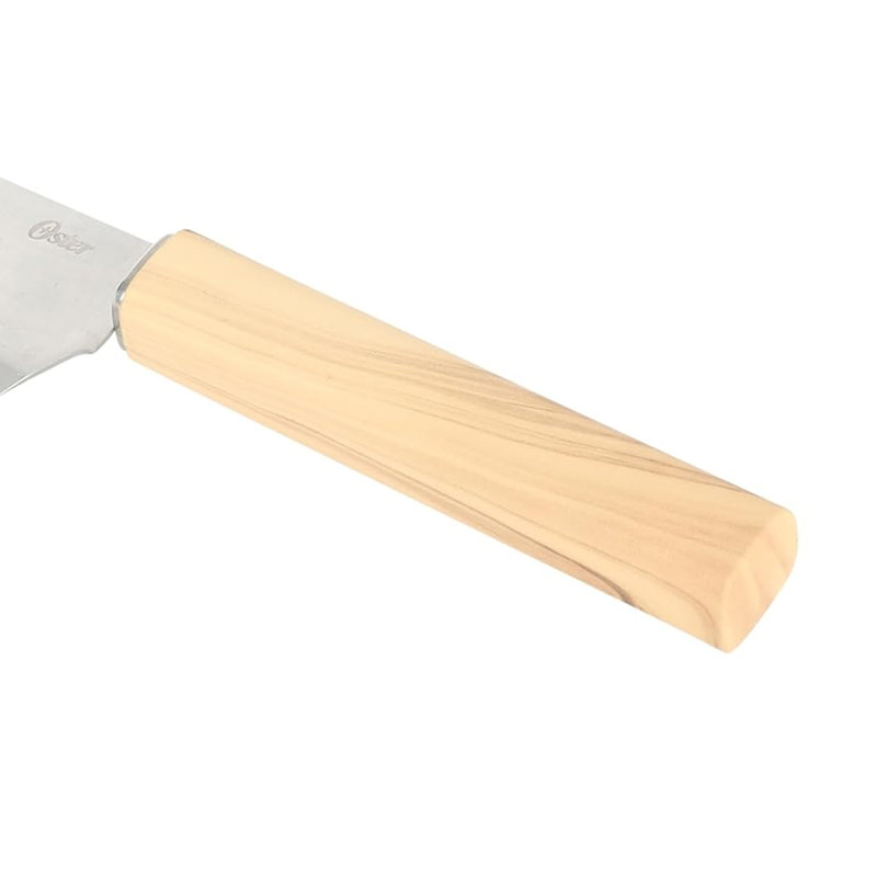 Oster Huntingfield 3 Piece Stainless Steel Cutlery Set with Faux Wood Handles