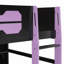 Lit mezzanine en bois avec bureau, garde-robe et lumières RVB-1938934130