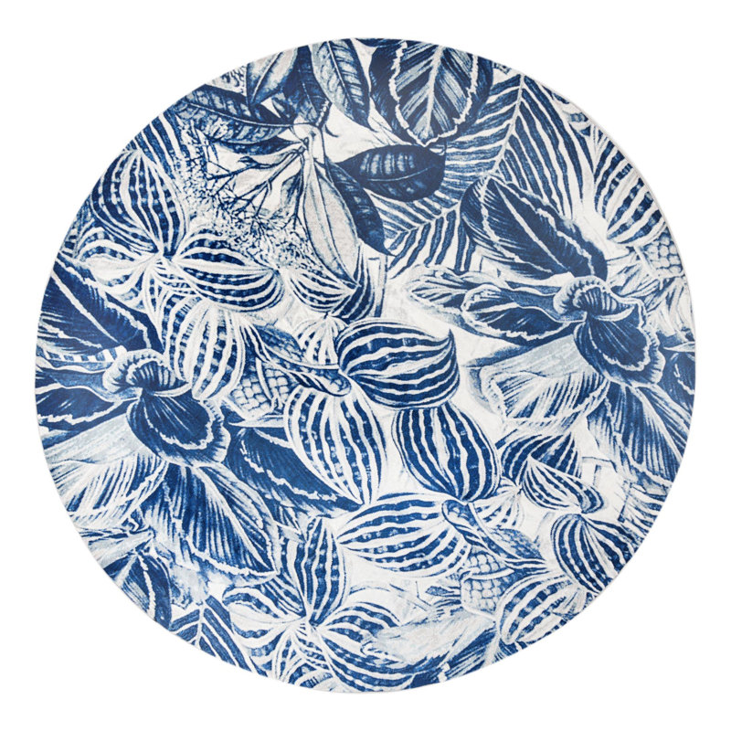 Herscher Floral Indoor Rug, Round 10'