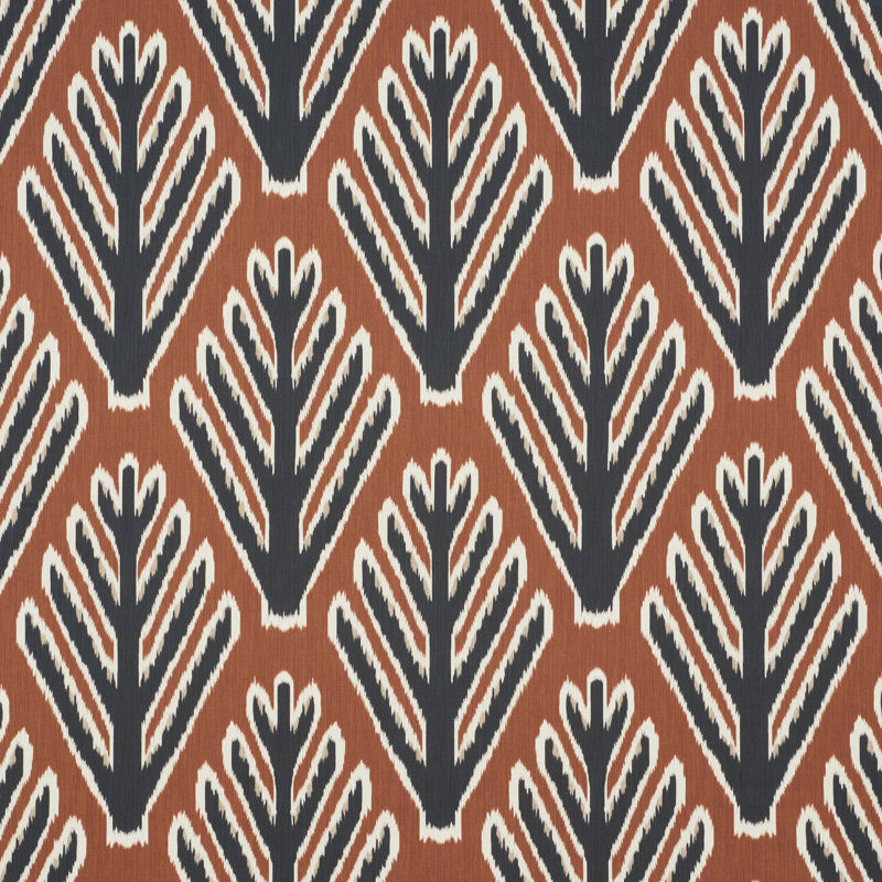 Schumacher x Johnson Hartig Bodhi Tree Fabric, Brown/Black