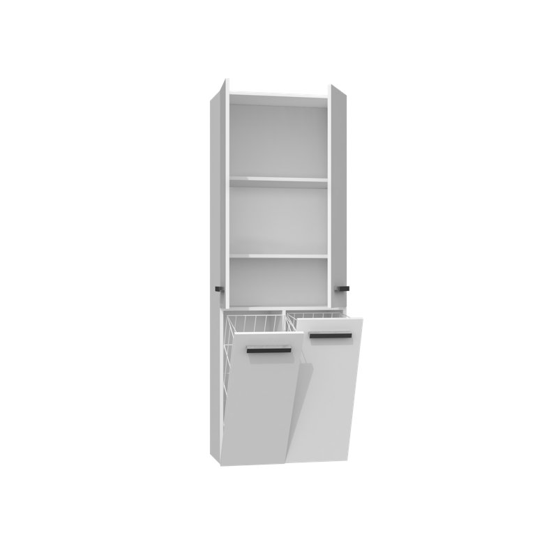 Cambree Linen Cabinet, High-gloss White