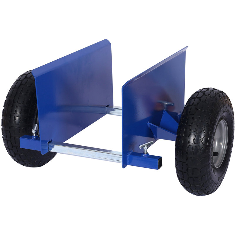 Chariot à panneau 600 lb Roues pneumatiques, Bleu