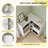 38"H Modern Adjustable Bookcase - Open & Closed Storage, L-Shaped or Straight, for Living Room, Bedroom, Home Office,38"Hx46.7"W*9.4"D-1453112664-1453112670