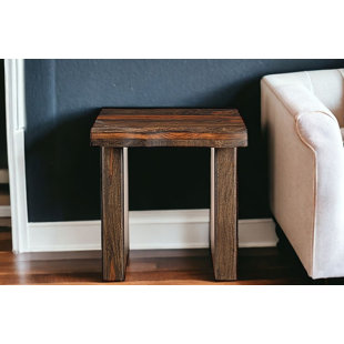 Table de bout carrée brun foncé 23 po Lefancy