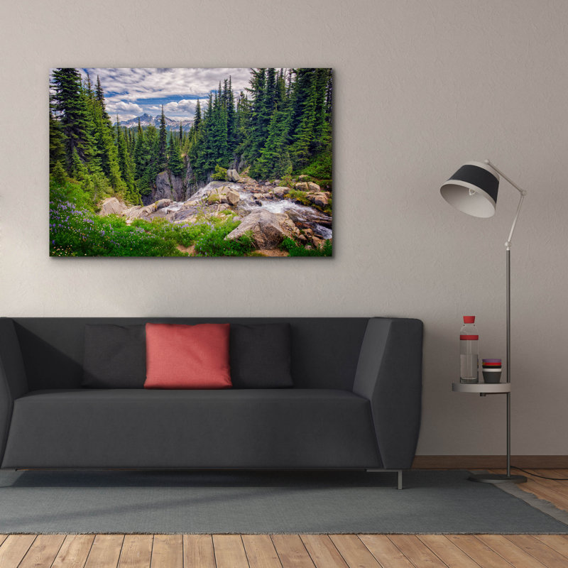 «Spring In Paradise» par Rick Berk, art mural sur toile, 60 po x 40 po, H 40 po x l 60 po x P 1,5 po