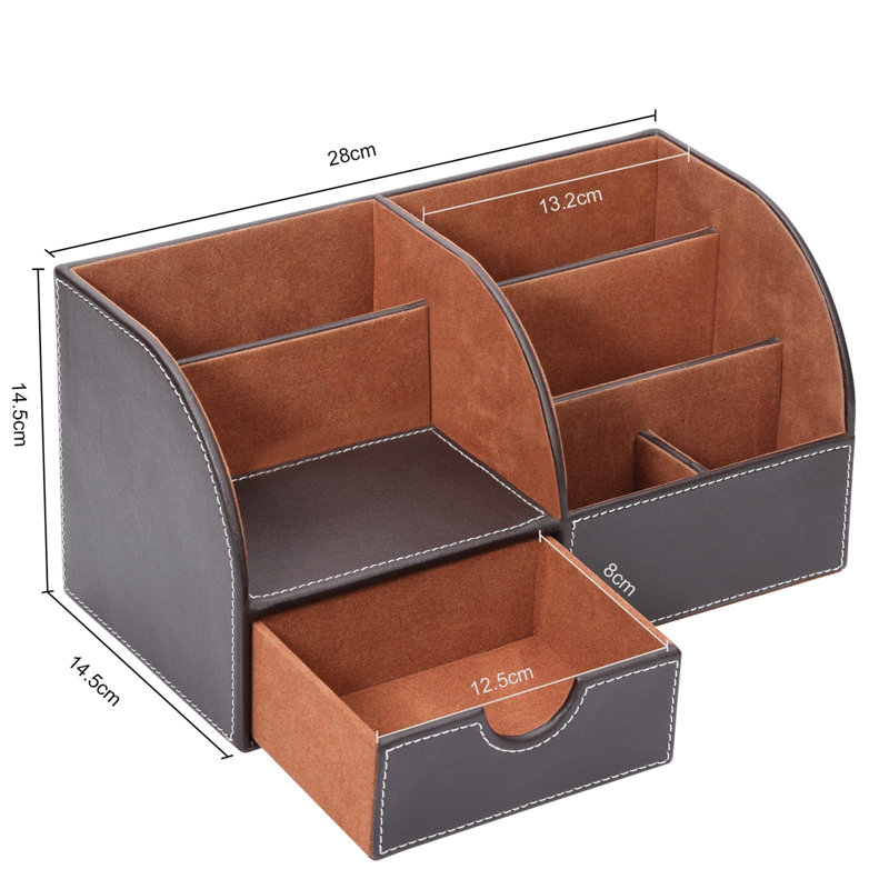 Aavyn Desk Organiser, Brown