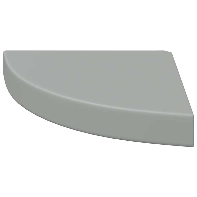 Wall Corner Shelf Floating Corner Shelf Wall Mounted Display Shelf, 1.5" H x 9.8" W x 9.8" D, Gray