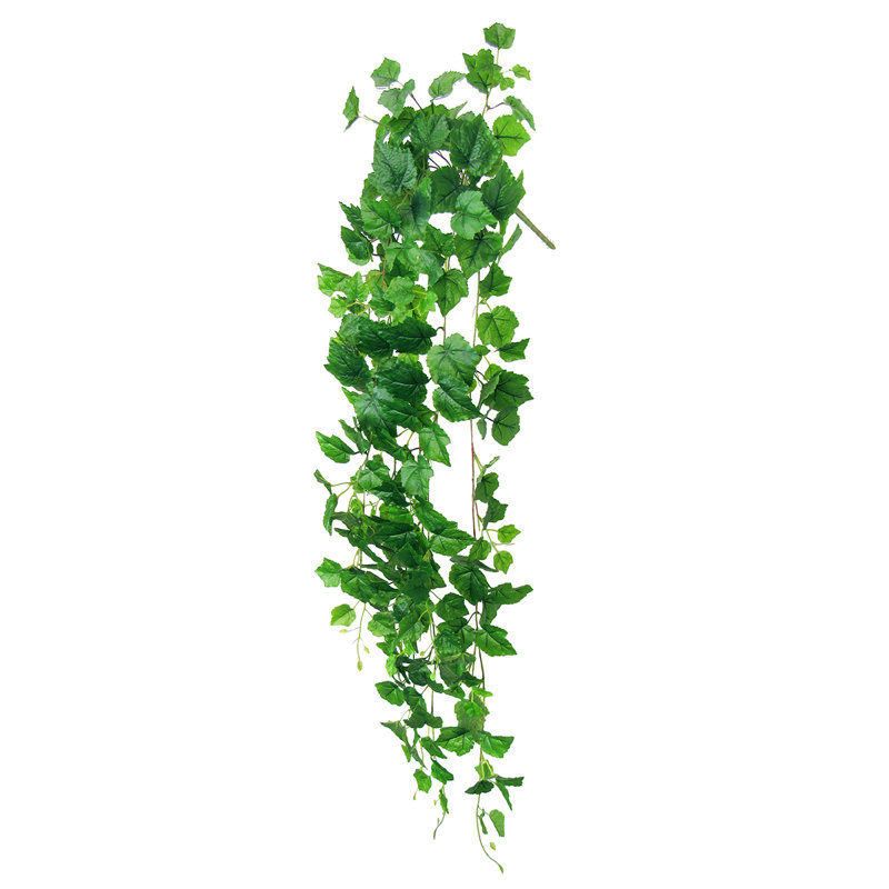 Artificial Grape Leaf Ivy Hanging Plant, 51" H x 12" W x 6" D