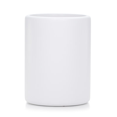 Domus White Matte 3 Gallons Waste Bin