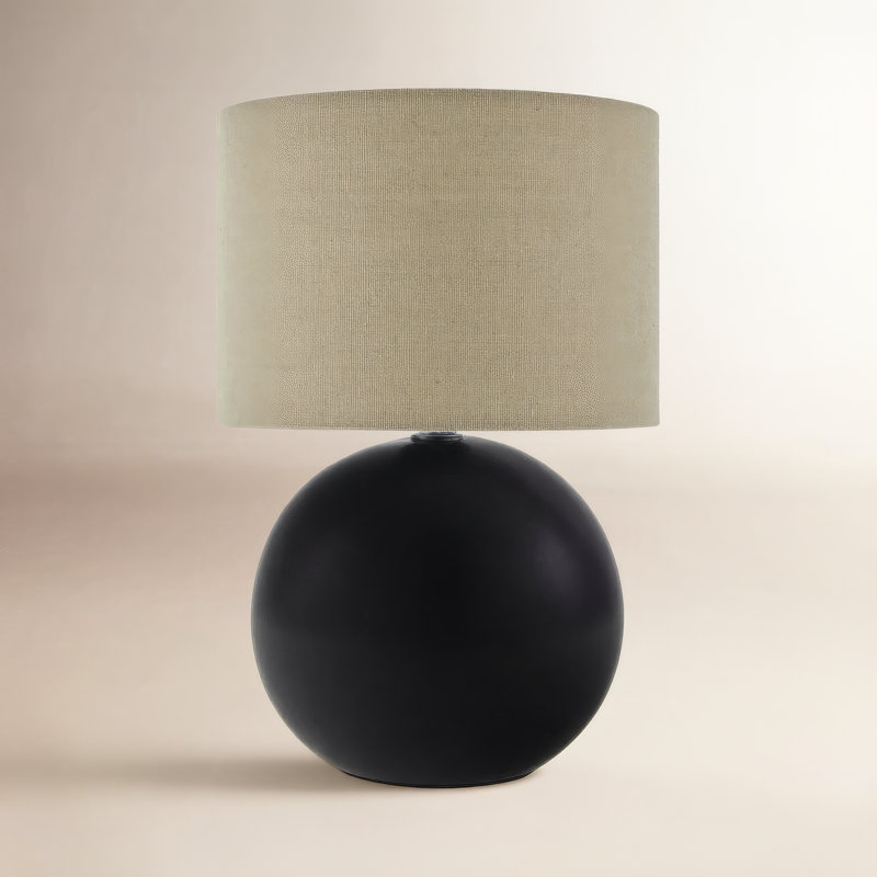 Pramit Accent Table Lamp, Black
