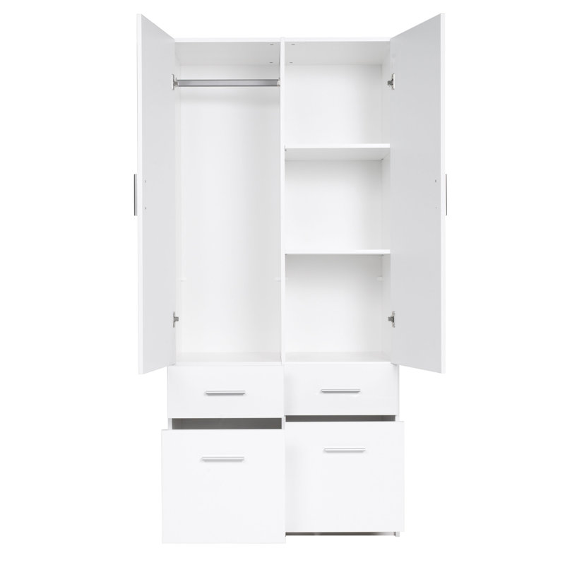 Laminate Wardrobe, White