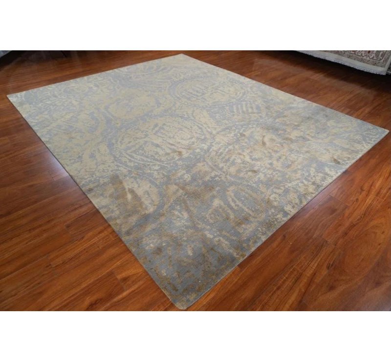 Tapis en laine nouée à la main 8 x 10 po Nummus Modern