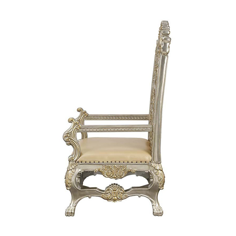 20.5'' H Faux Leather Upholstered Armchair