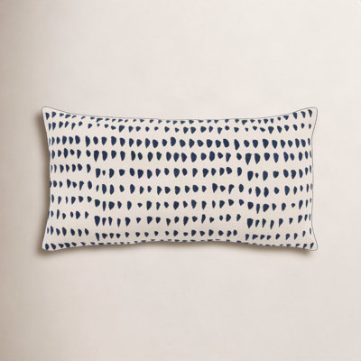 Fabray Embroidered Cotton Throw Pillow
