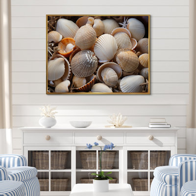 «Beach Photo Seashell Symphony IX - Nautique et plage, reproduction d'art sur toile