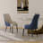 Faux Leather High Back Dining Chairs-1923625894