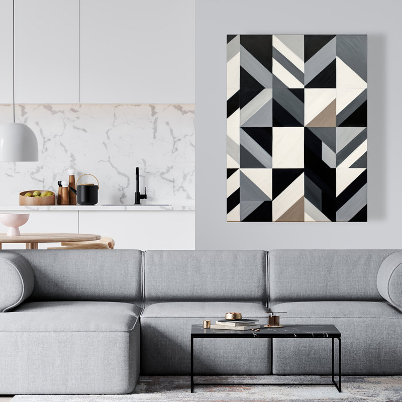 Grid - Black Bedroom Canvas for Stylish Home Decor