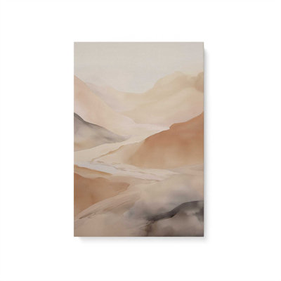 Grey Skies and Copper Peaks Canvas Print